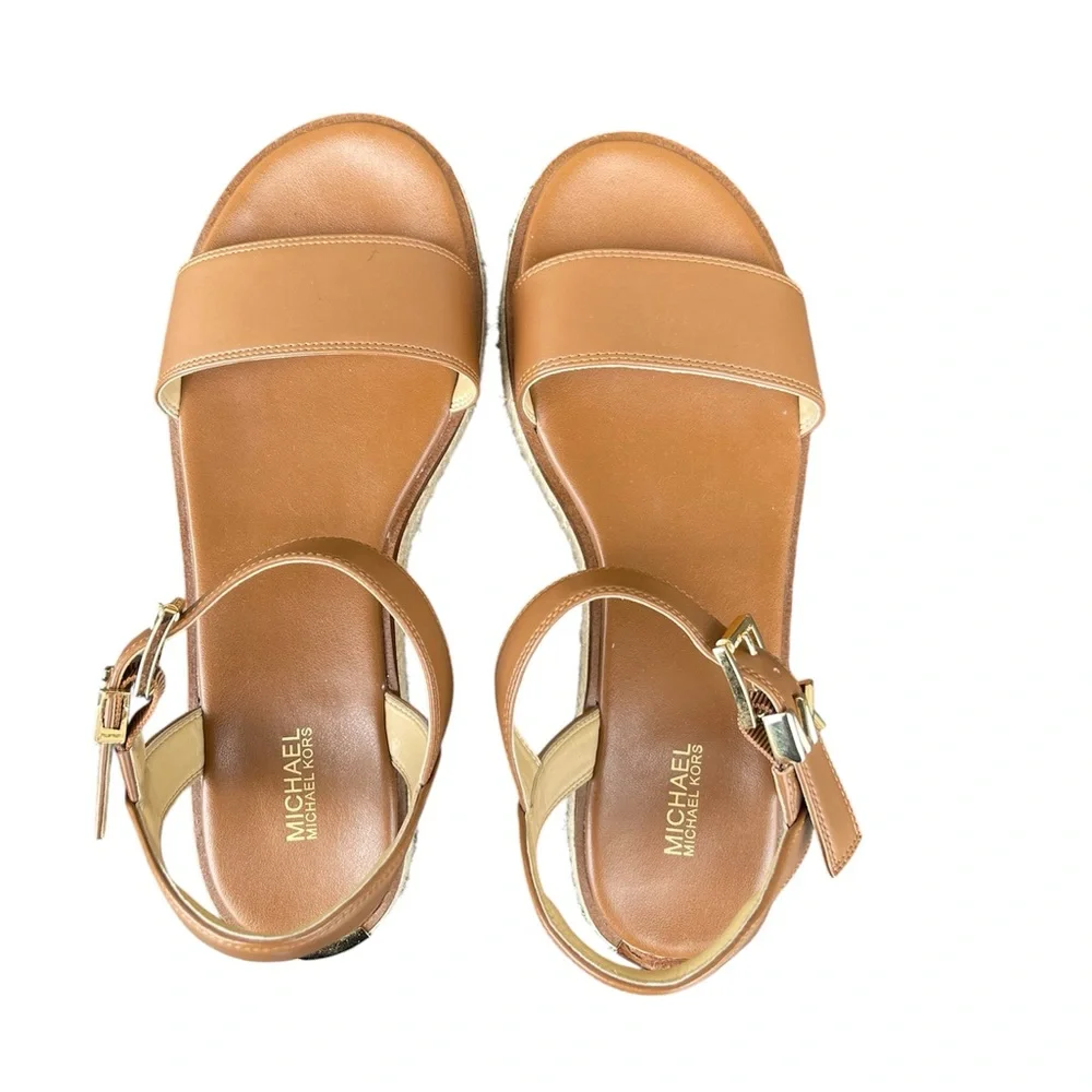 Michael Kors Tan Minimalist Sandals - Picture 1 of 5
